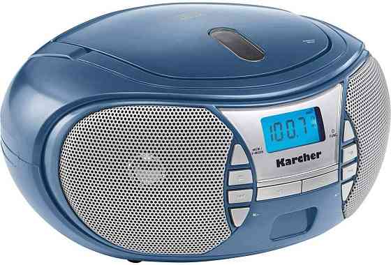 Портативний CD-програвач Karcher RR 5025-C синій CD/FM, AUX-In, мережа/батарейки, стерео 2x1.1 Вт Київ