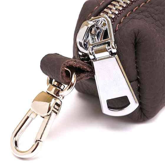 Матова шкіряна ключниця Коричневий (SHVIGEL) Київ