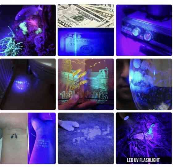 Ліхтарик ультрафіолетовий портативний детектор валют Вінниця