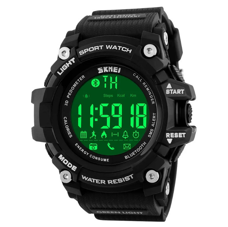 Спортивные часы с Bluetooth Skmei 1227 (black) Винница - изображение 4