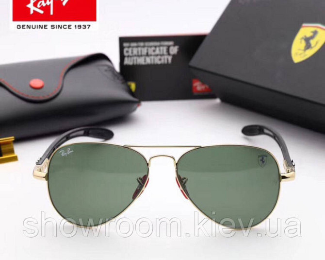 Жіночі сонцезахисні окуляри в стилі RAY BAN 8307 (001/51) Lux Київ - фото 2