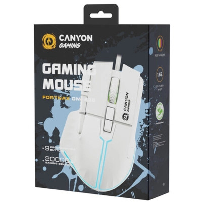 Мишка Canyon Fortnax GM-636 RGB USB White (CND-SGM636W) Вінниця - фото 6