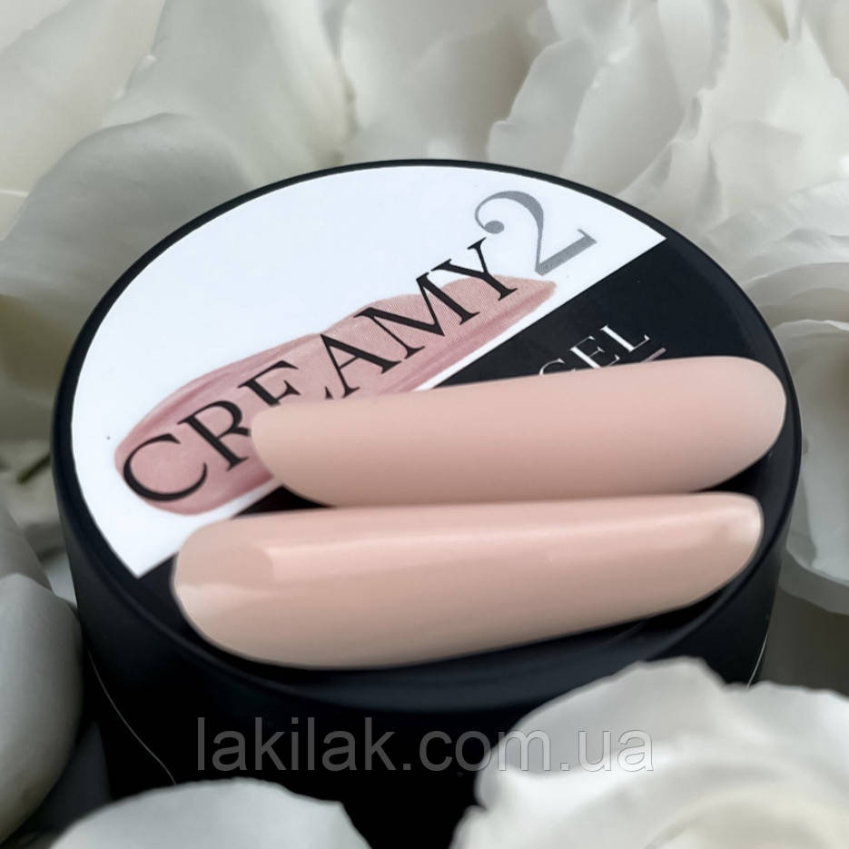 Гель для нарощення нігтів Crooz Creamy gel 02 (молочно-бежевий) 30мл Херсон - фото 1