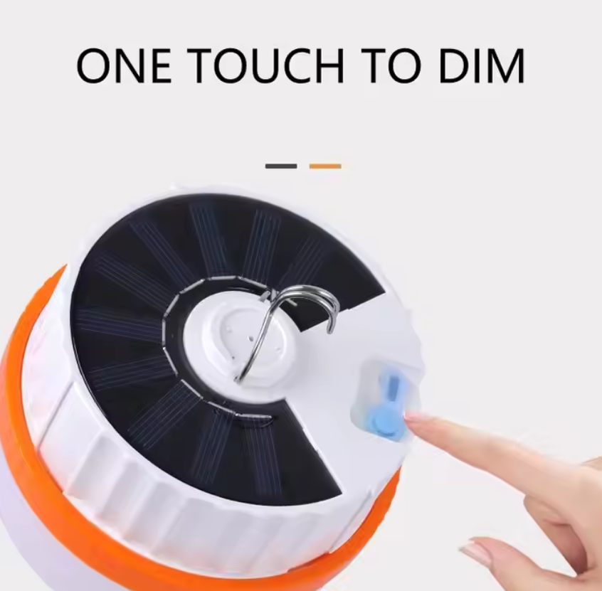 Діодна кемпінгова лампа 18650 із сонячною панеллю, зарядкою micro USB та кабелем у комплекті Одеса - фото 6