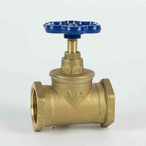 Кран ХВ вентильний прямий латунний 1 1/2″ВР х 1 1/2″ВР ливарний Б1126А VA (000026276) Київ