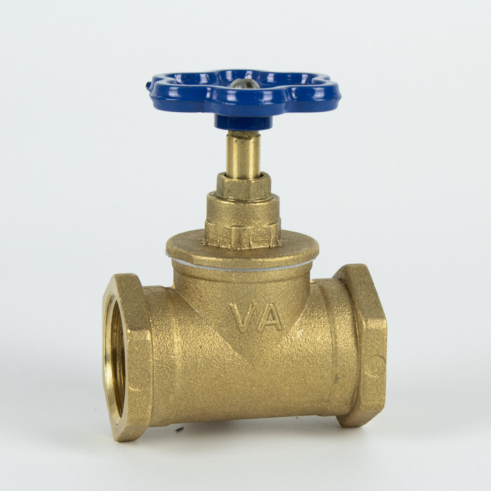 Кран ХВ вентильный прямой латунный 1 1/2″ВР х 1 1/2″ВР литейный Б1126А VA (000026276) Киев - изображение 1