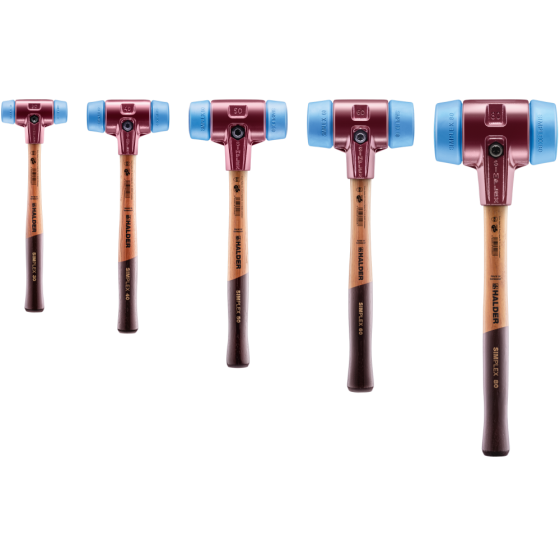 Молоток HALDER Simplex 3001 насадки із синього поліуретану Одеса