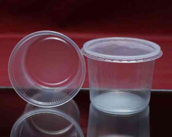 Банка с крышкой 0,5л Одноразовая пластиковая упаковка Флексопринт Павлоград