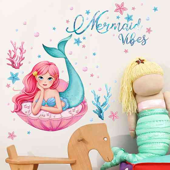 Наклейка интерьерная виниловая в детскую комнату на стену 