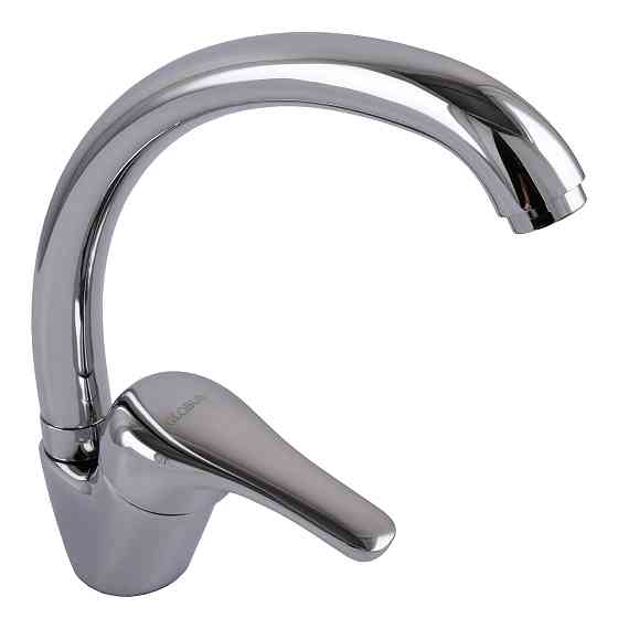 Змішувач для кухні Globus Lux Solly GLSO-0203S боковий латунь на гайці Луцк