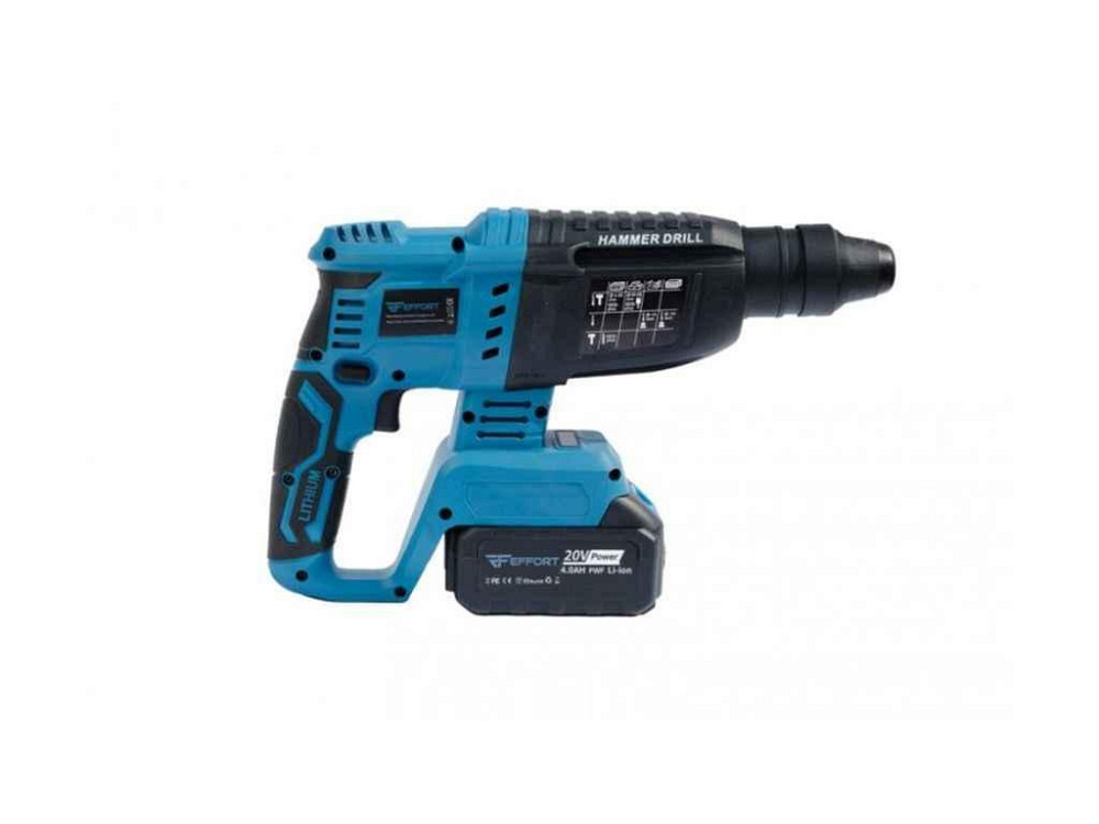 Перфоратор акумуляторний 20В 4Аг 2,6Дж SDS силовий кейс EF-HD/20BL ТМ EFFORT Київ - фото 1
