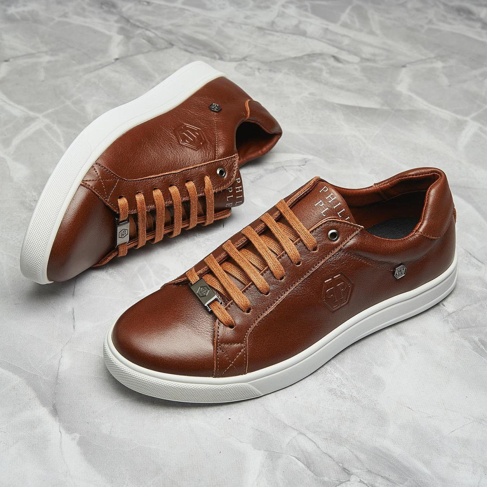 Чоловічі стильні шкіряні кеди М-84 р\б Харьков - изображение 9