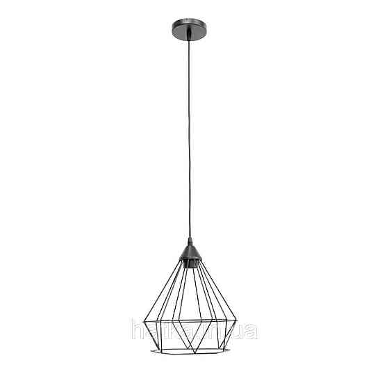 Подвесной светильник на один плафон VALESO TY302-1 Геометрия черный E27 Киев