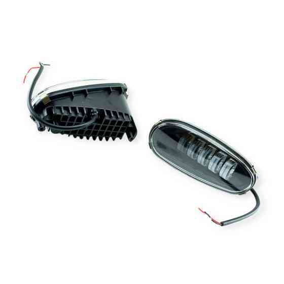 Фара Ланос LED 50W 5 діодів металевий корпус (к-кт 2 шт) Megalight протитуманна Мукачево