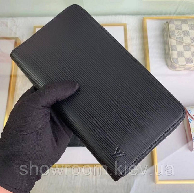 Чоловічий гаманець Louis Vuitton (60017-1) black Київ - фото 3