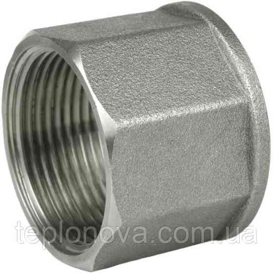 Муфта нікельована 1 1/4| ВР х 1 1/4| ВР штампована восьмигранна А0354А (нк) VA Чернівці