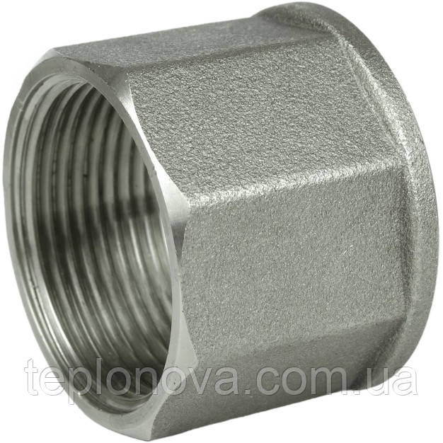 Муфта нікельована 1 1/4| ВР х 1 1/4| ВР штампована восьмигранна А0354А (нк) VA Чернівці - фото 1
