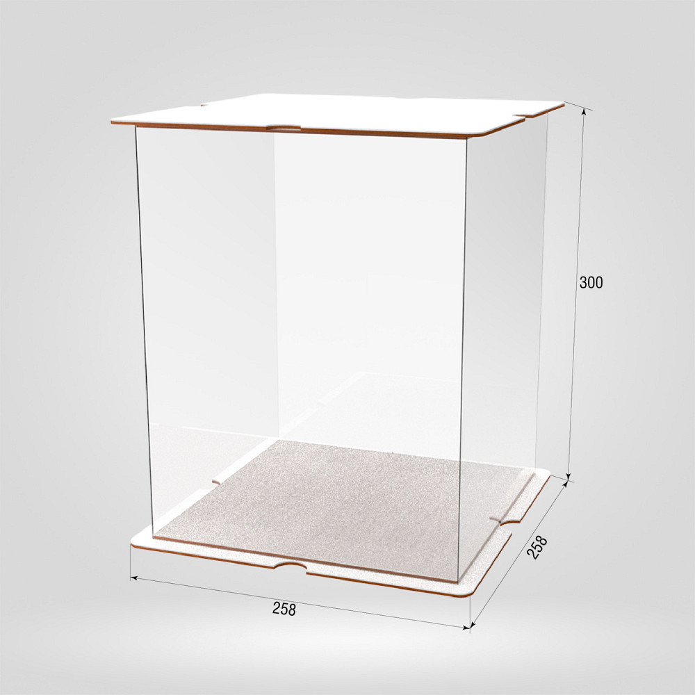 Коробка для тортів, квітів та подарунків EKOSTAR 230х230х300 Київ - фото 2