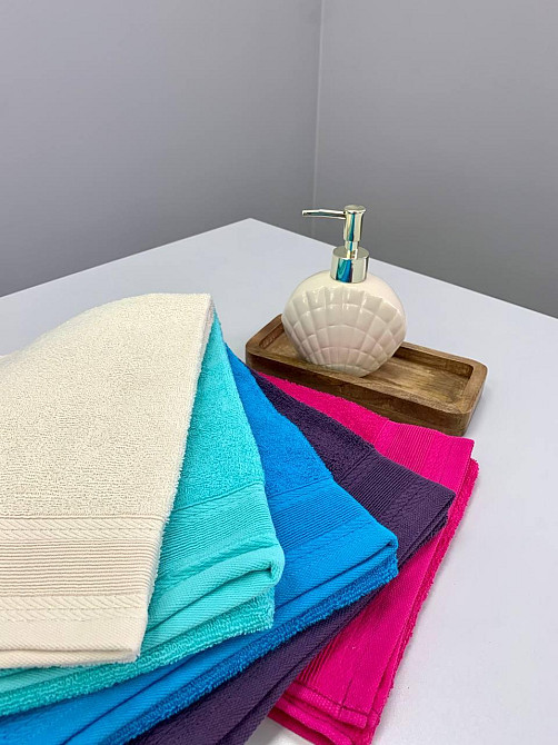 Рушник махровий Ideal Textile з бордюром однотонний 360 г/м2 50х80 см (56860711) Чернівці - фото 3