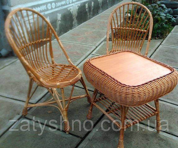 Кресло маленькое балконное плетеное Киев - изображение 3