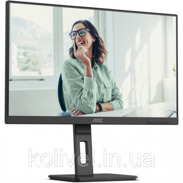 TFT 23.8" AOC 24P3CV, IPS, 75Hz, HDMI, DP, USB-С, RJ-45, USB-hub, HAS, Pivot, колонки, чорний (24P3CV) Київ - фото 2