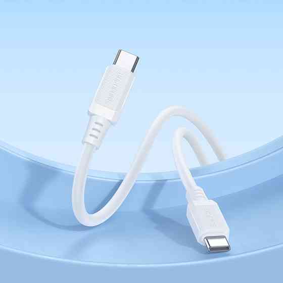 Кабель BOROFONE BX115 Lotto 60W silicone charging data cable C to C White Одеса