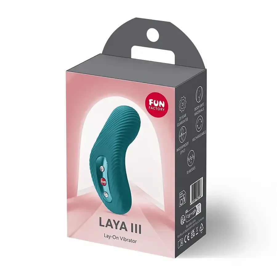 Накладной вибратор Fun Factory LAYA III Bottle Green, эффект постукивания пальцем Львов - изображение 7