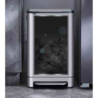 Контейнер для сміття JAH Soft Close З педаллю З внутрішнім відром Срібний металік 30 л (20264) Вінниця