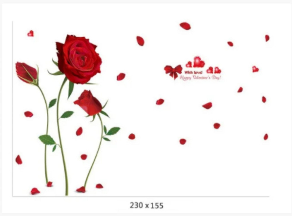 Интерьерная наклейка Красные розы Киев - изображение 3