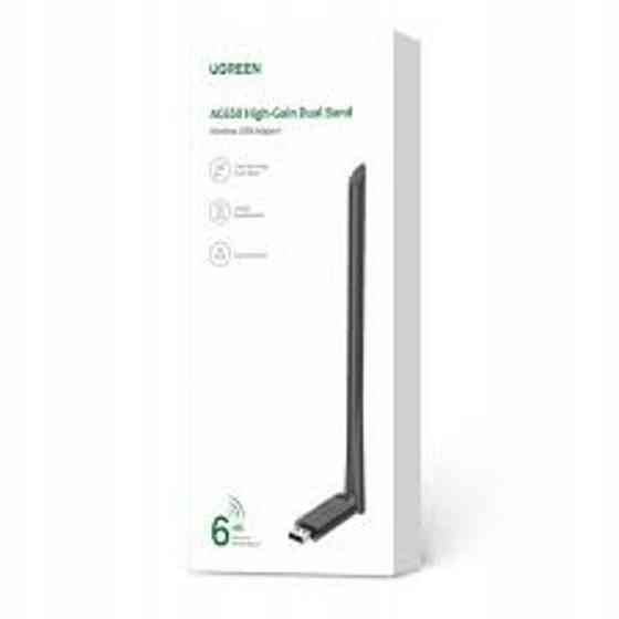 Wi-Fi адаптер переходник UGREEN CM496 AC650 High-Gain Dual Band Wireless USB Adapter(UGR-90339) UGR-90339 Одесса