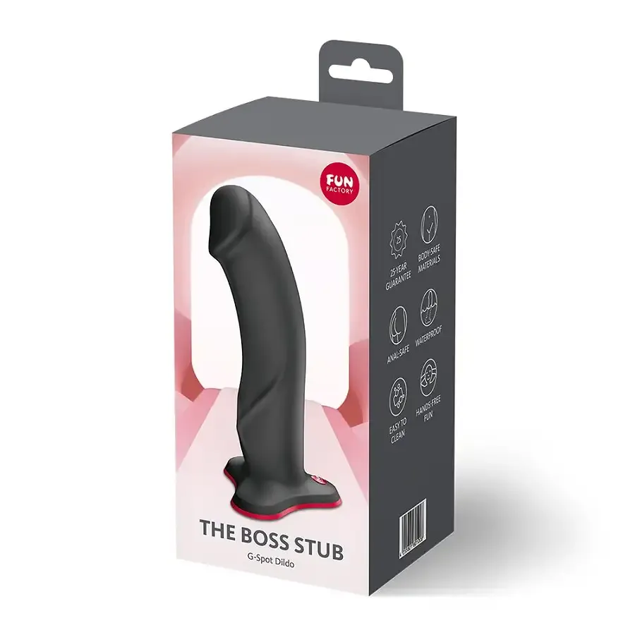 Фаллоимитатор Fun Factory THE BOSS STUB Black, реалистичная текстура, длина 17,9 см, диаметр 4,1 см Львов - изображение 5