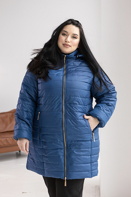 Женская удлинённая демисезонная куртка курточка больших размеров 54-78р Киев - изображение 1