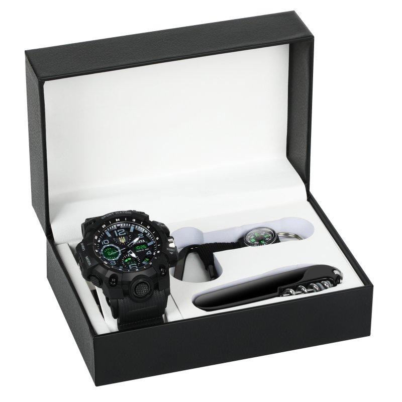 Мужские наручные часы Besta Box Peremoga Set с компасом + подарочный набор Винница - изображение 1