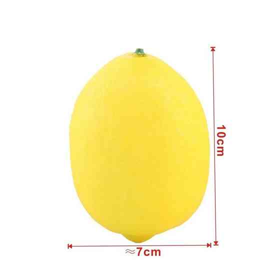 Штучний лимон 10 на 7 см жовтий Київ