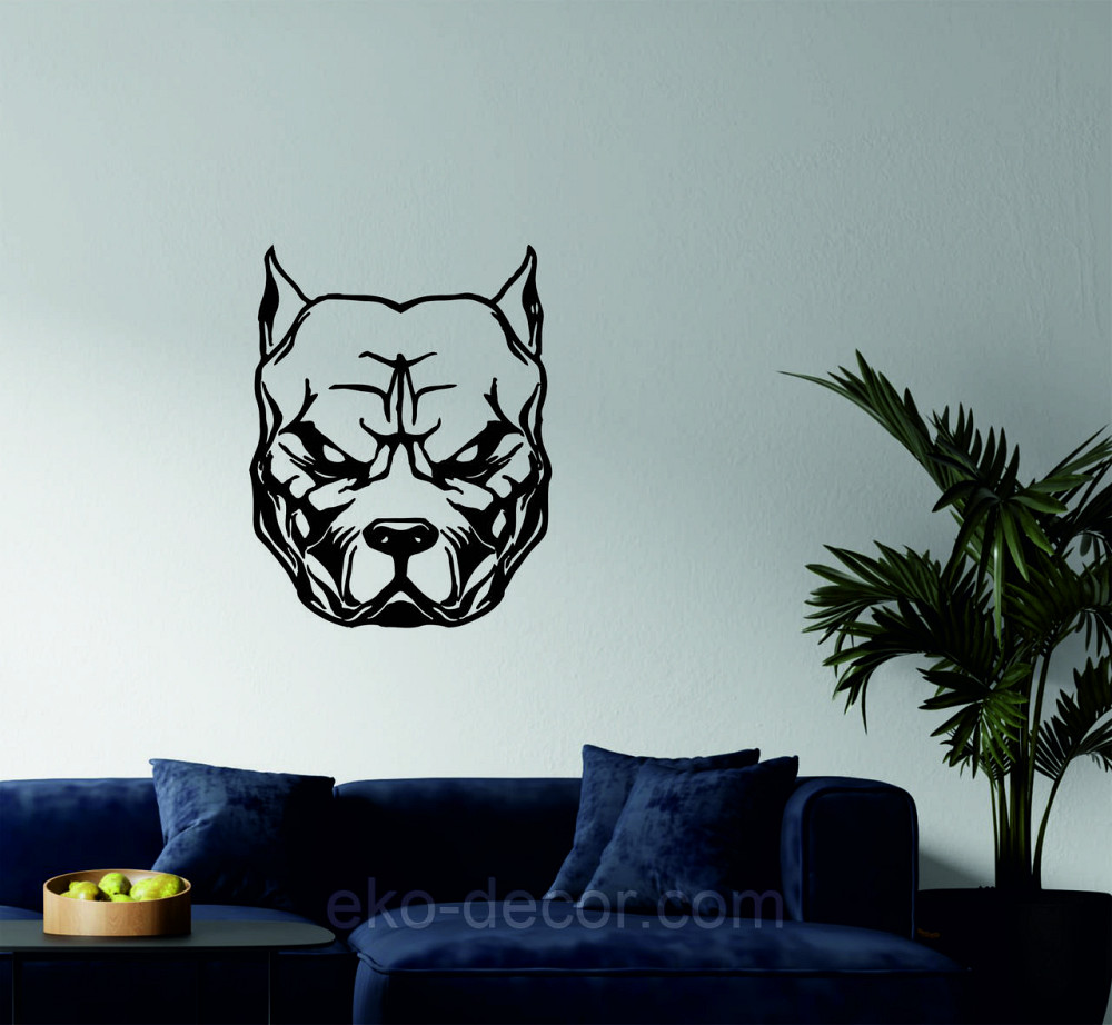 Декоративне настінне Панно «Собака», Декор на стіну 90*70 см, Чорний Київ - фото 5