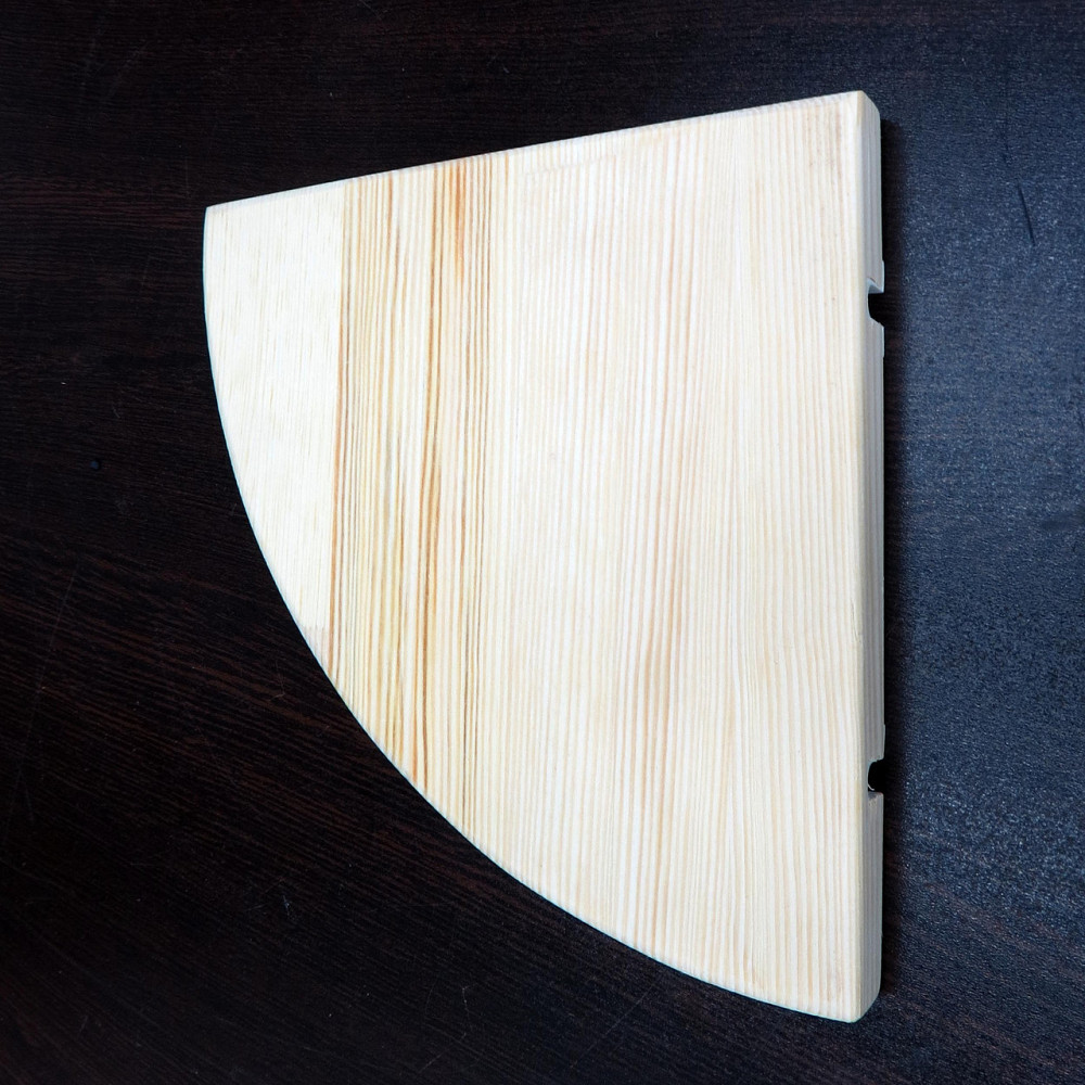 Угловая настенная полка 