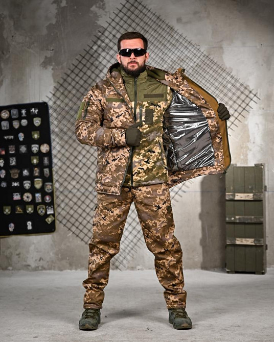 Зимовий тактичний костюм NEPTUN 5в1 піксель ПП8170 Одеса - фото 12