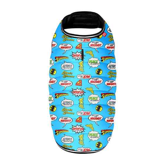 Курточка-накидка для собак WAUDOG Clothes, малюнок "Ліга Справедливості", XS, А 26 см, B 33-41 Коломыя