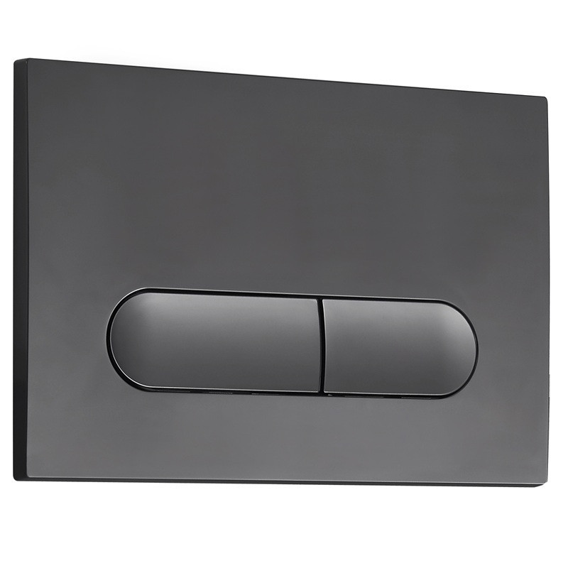 Панель змиву Koer KT-0608-07 240x160x10mm пластикова, кнопка закруглена (колір графіт) (KR6128)   ( 21058 ) Харків - фото 3