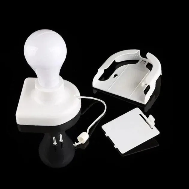 LED лампочка автономная подвесная светодиодная на батарейках портативная лампа на липучке в шкаф настенный ночник Одесса - изображение 3