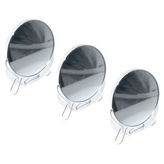 Двостороннє металеве дзеркало №5 (діаметр – 11,5 см) Дніпро - фото 1