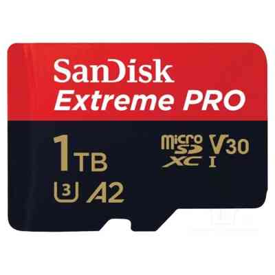 Карта памяти SanDisk 1 TB microSDXC UHS-I U3 Extreme Pro+SD Adapter (SDSQXCD-1T00-GN6MA) Винница