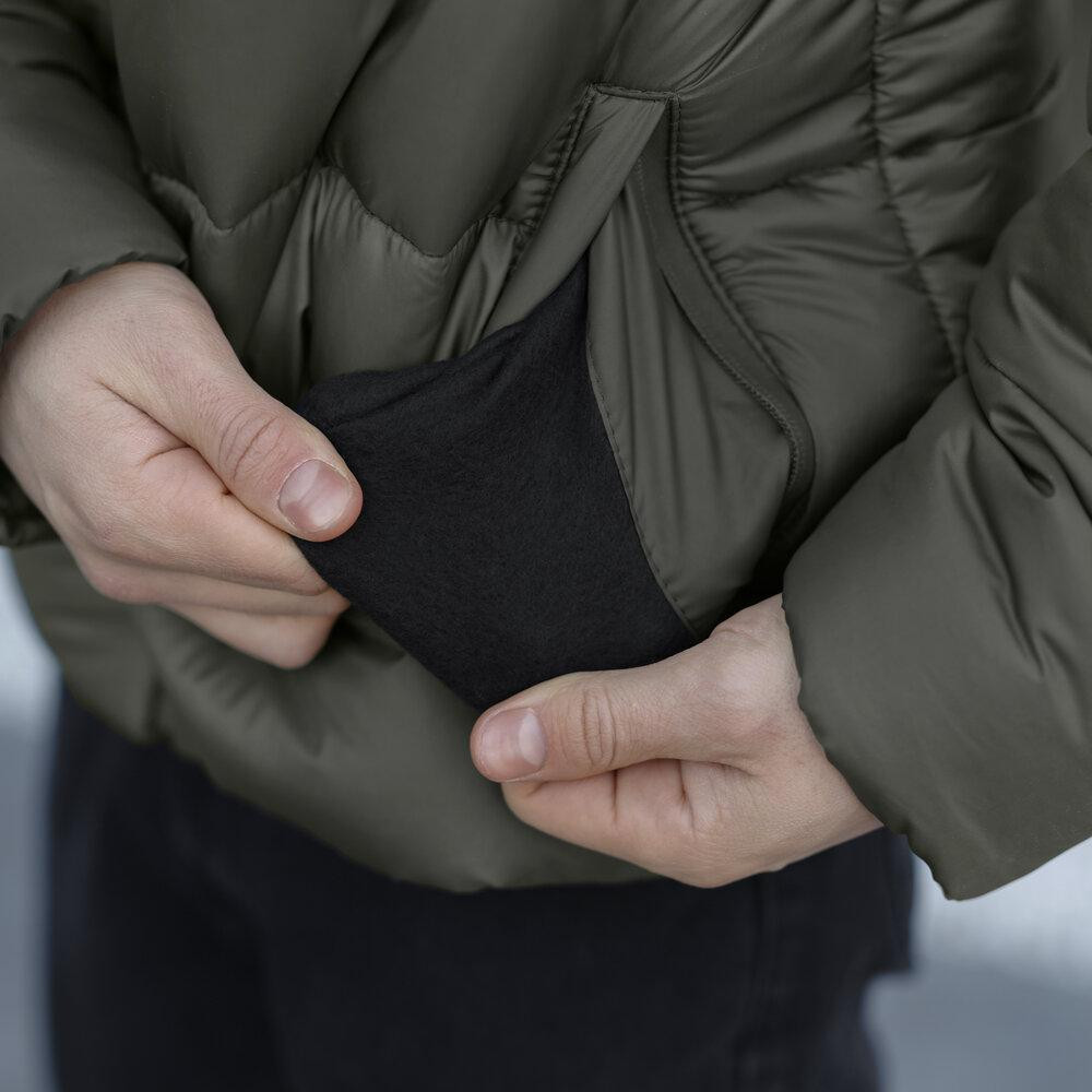 Чоловіча зимова куртка хакі Pobedov Bubble Gum Київ - фото 2