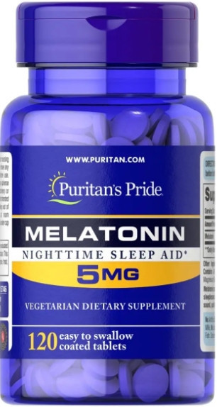 Мелатонин Puritan's Pride Melatonin 5 мг 120 таб Киев - изображение 1