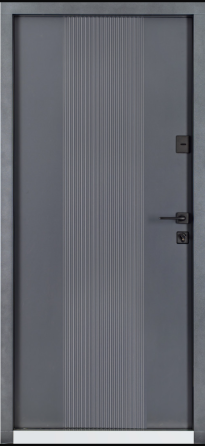Дверь входная Гермес Хьюстон 027 RAL 137 / ПВХ Антрацит 960х2050 мм Киев
