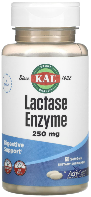 Фермент лактаза KAL Lactase Enzyme 60 капс Киев - изображение 1