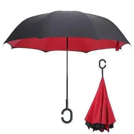 Умный зонт обратного сложения UP-BRELLA Коломыя - изображение 1