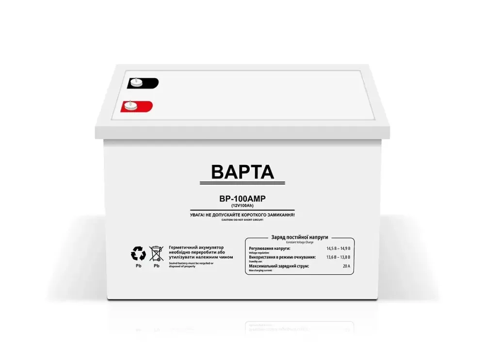 Аккумуляторная батарея 12В 100Аг 22,5кг Gel BAPTA BP-100AMP | Источник бесперебойного питания Одесса - изображение 1