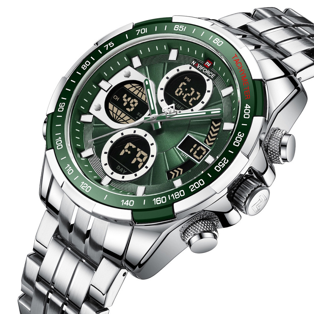 Годинник чоловічий тактичний Naviforce Fly Steel Сріблястий Вінниця - фото 12