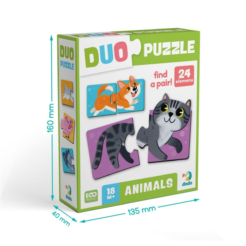 Дитячий пазл "ДУО-Тваринки-половинки" 300689, 24 елемента Вінниця - фото 5